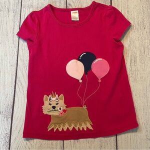 Gymboree Preppy Puppy Pink Short Sleeve Shirt Size 7